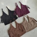 Top gamuza flecos